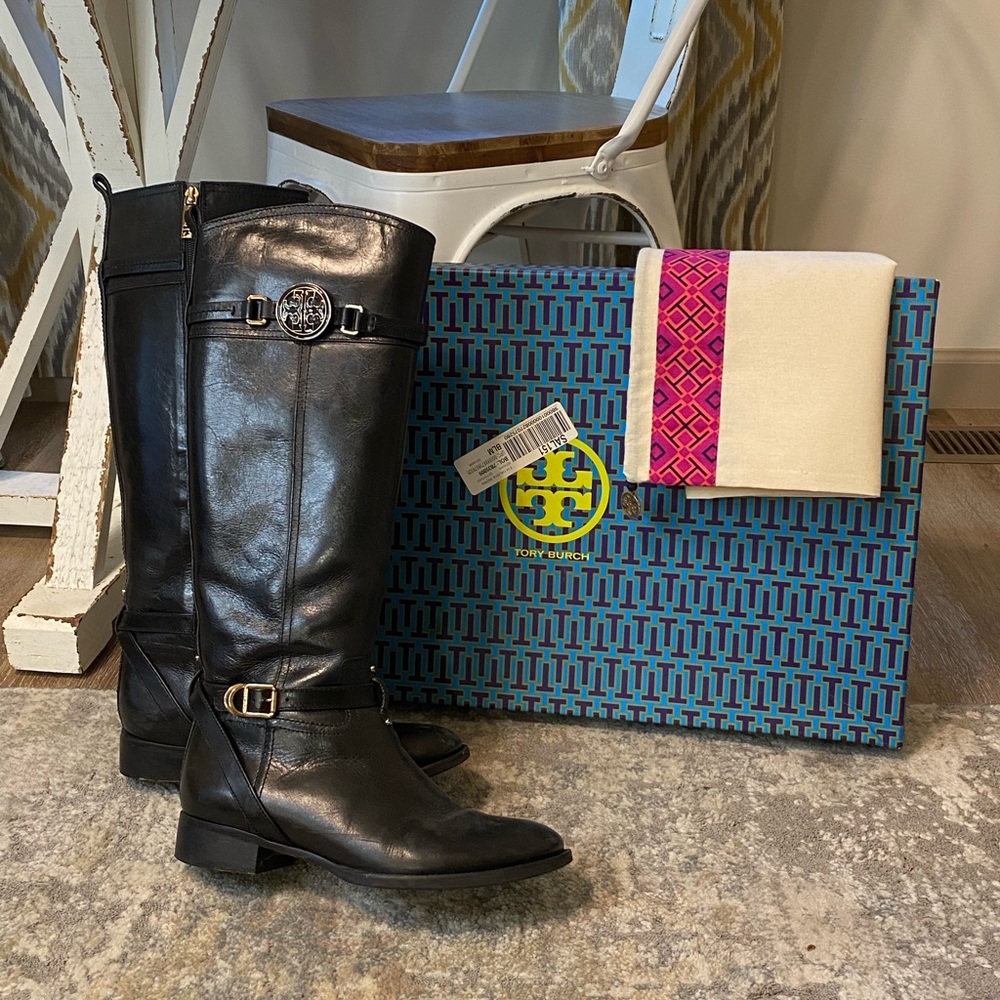 Tory Burch Black Calista Boots